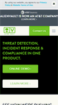 Mobile Screenshot of alienvault.com